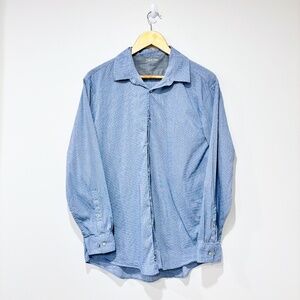 CALVIN‎ KLEIN Patterned blue shirt